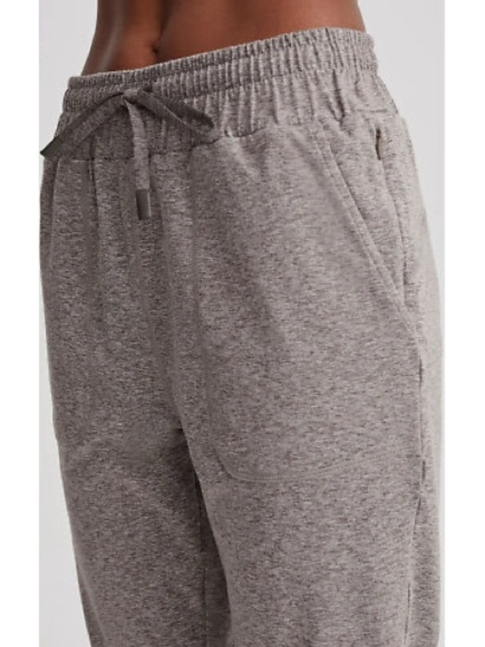 Varley Duke Joggers Plum Kitten Marl Plush Technical Jersey Knit Size Large - Picture 2 of 11